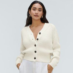 Everlane Texture Cotton Cardigan M